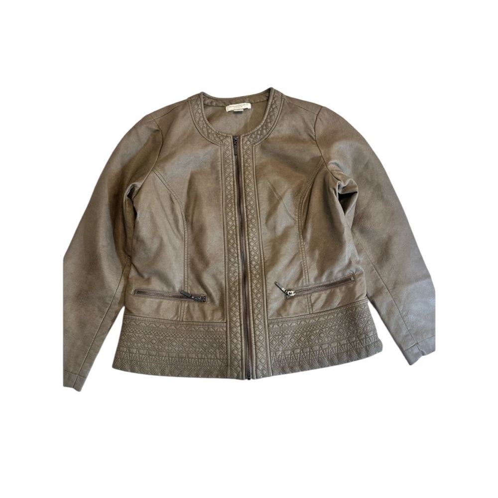 Christopher & Banks Gray‎  Faux Jacket  P/S